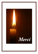 Flamme de gratitude pour un soutien cher